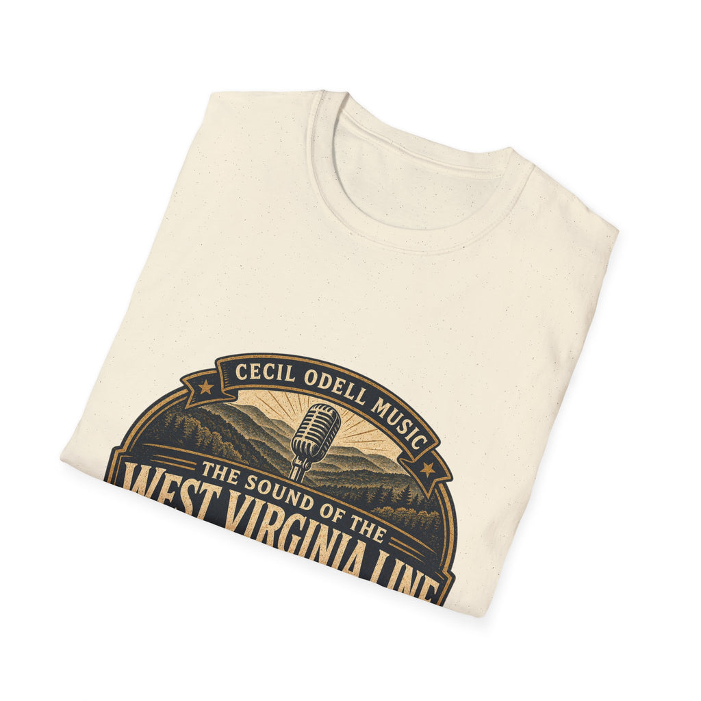 West Virginia Music T-Shirt: "Built to Sound Like Home" Vintage State Guitar Tee