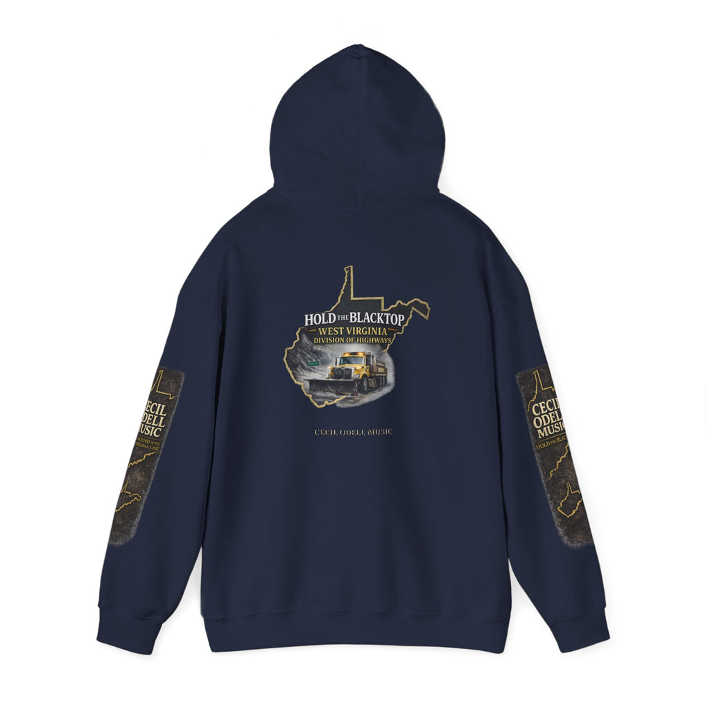 Hold the Blacktop Hoodie: Classic Road Trip Graphic Pullover