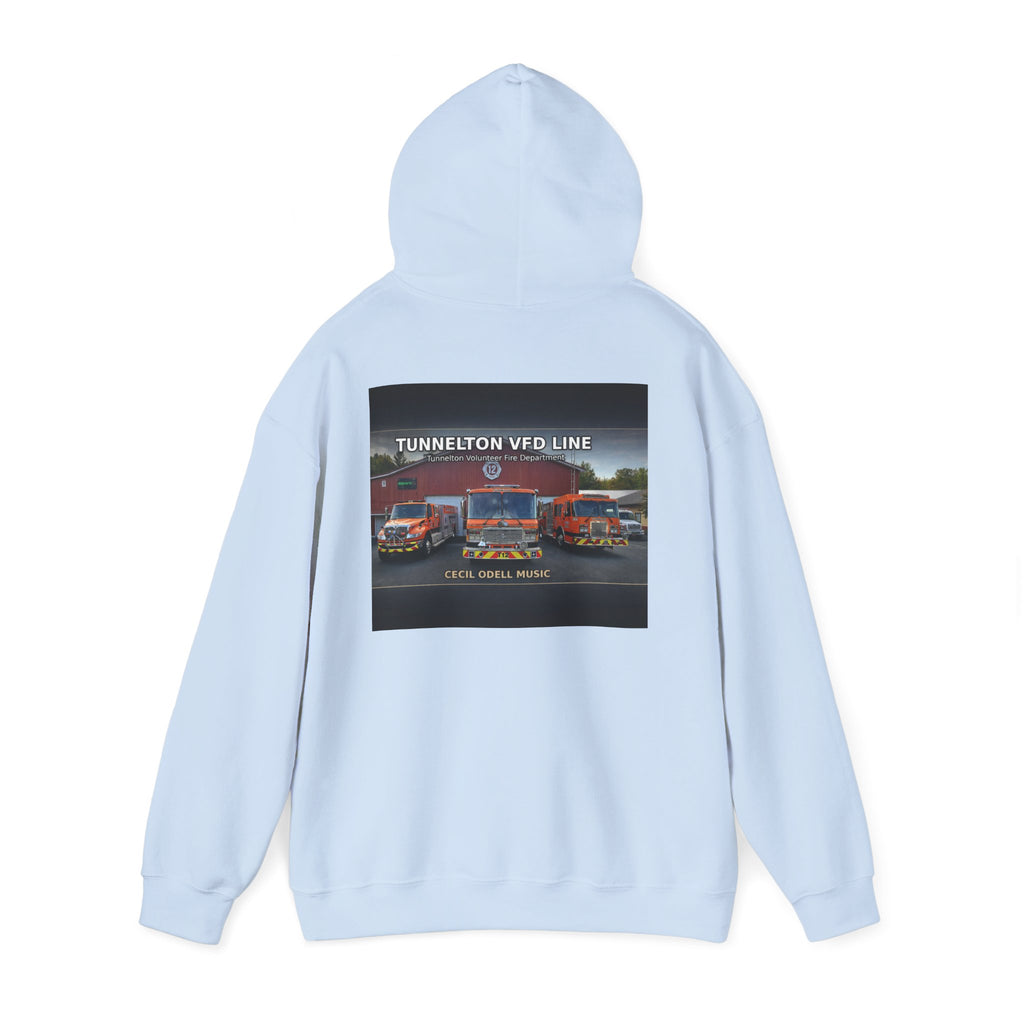 Tunnelton VFD Line Hoodie: Cool Music Firetruck Graphic Pullover