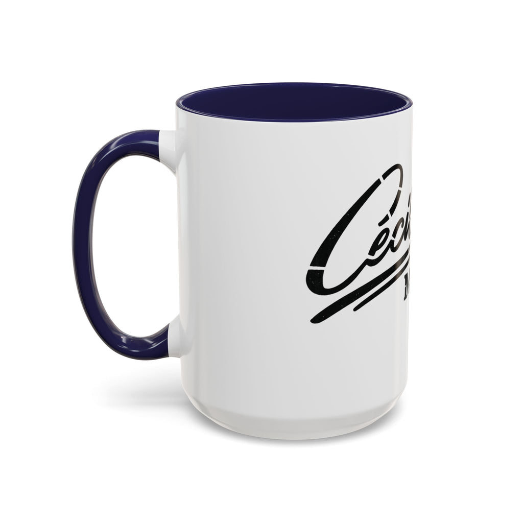 Cecil Odell Music Accent Coffee Mug: Black-Trim Musician Gift (11/15 oz)