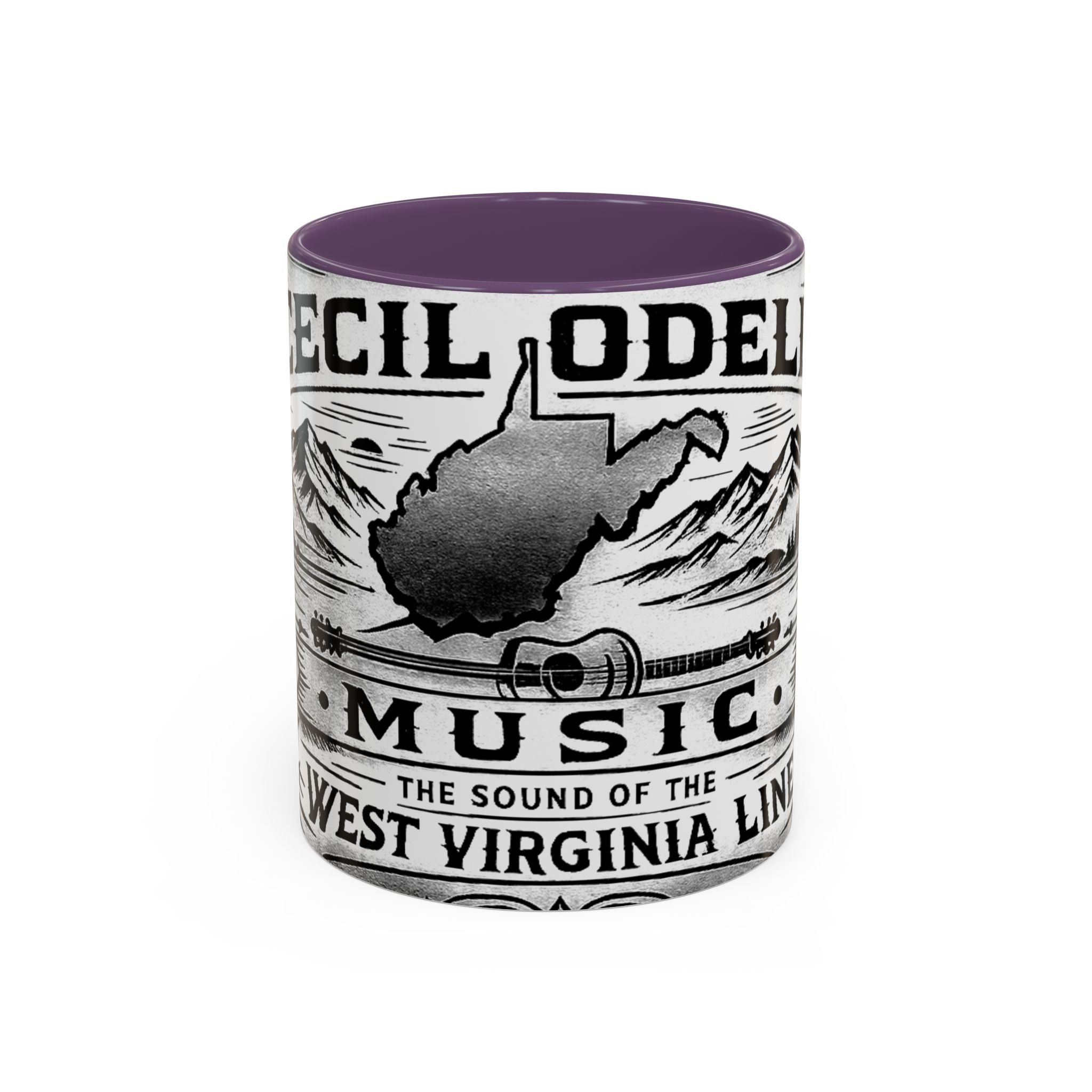 West Virginia Music Coffee Mug: 'The Sound of the West Virginia Line' Accent Mug