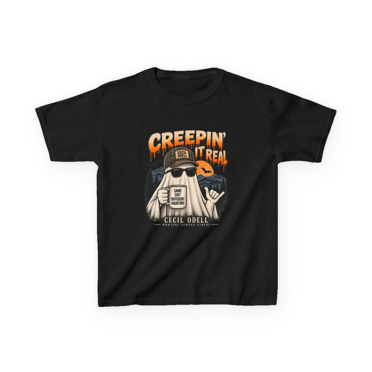Creepin' It Real Kids Halloween Tee | Cecil Odell