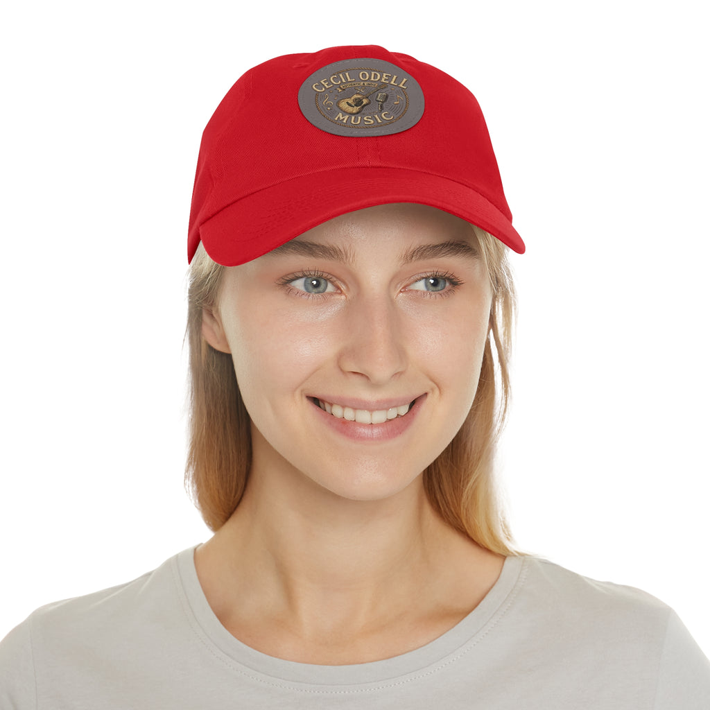 Cecil Odell Music Leather Patch Dad Hat
