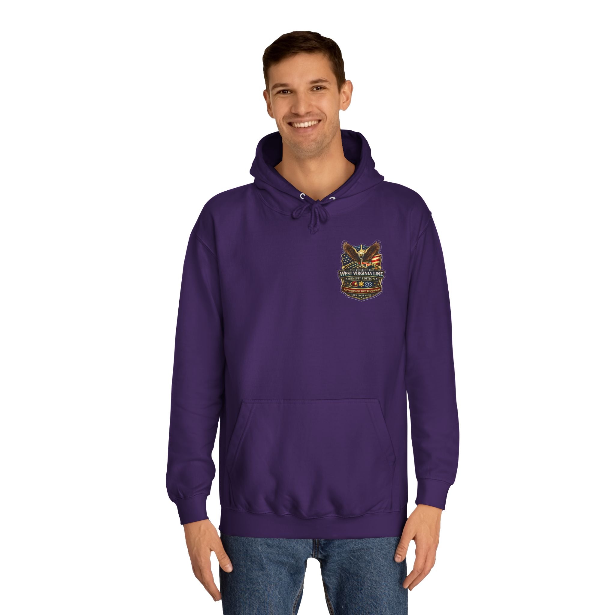 West Virginia Line Badge Hoodie: State & First Responder Tribute