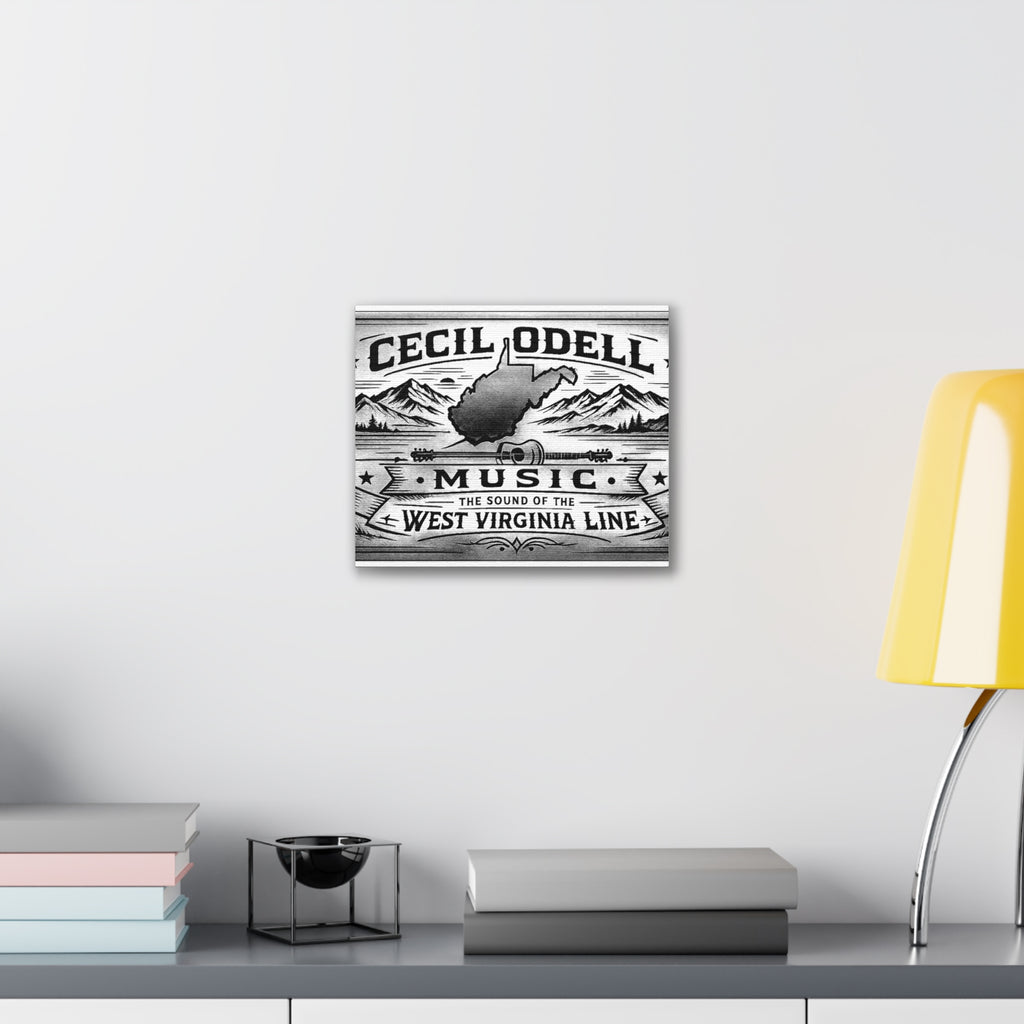 Cecil Odell Music Canvas Print: “The Sound of the West Virginia Line”
