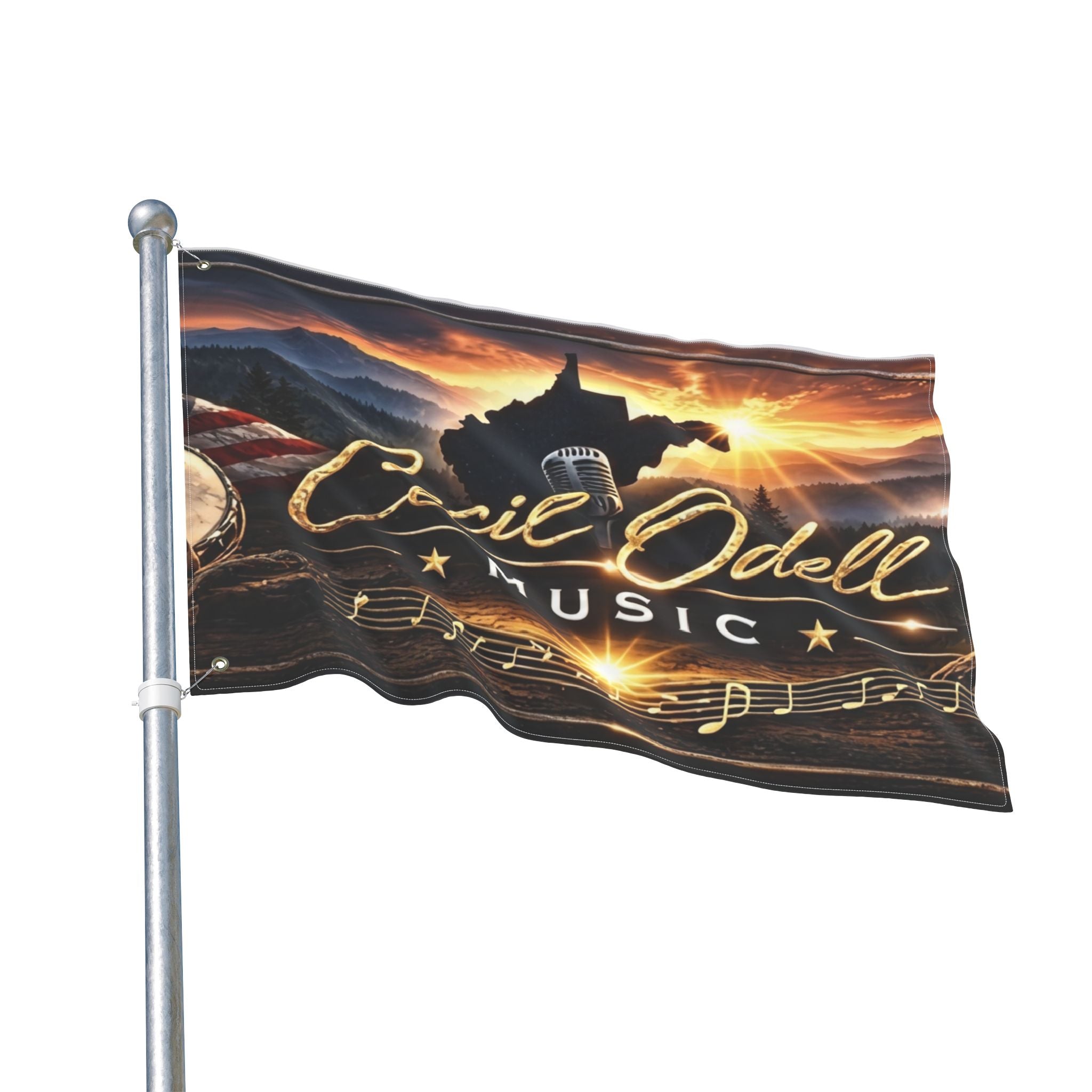 Cecil Odell Music Double-Sided Decorative Flag
