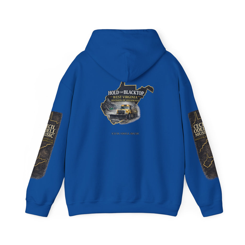 Hold the Blacktop Hoodie: Classic Road Trip Graphic Pullover
