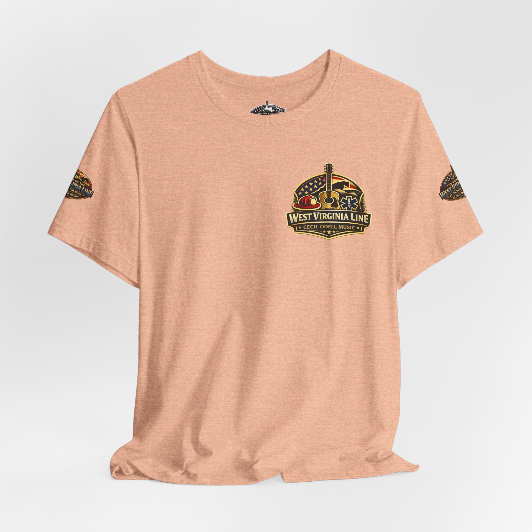 West Virginia Outlaw T-Shirt: Rustic Skull & Guns Country Graphic Tee