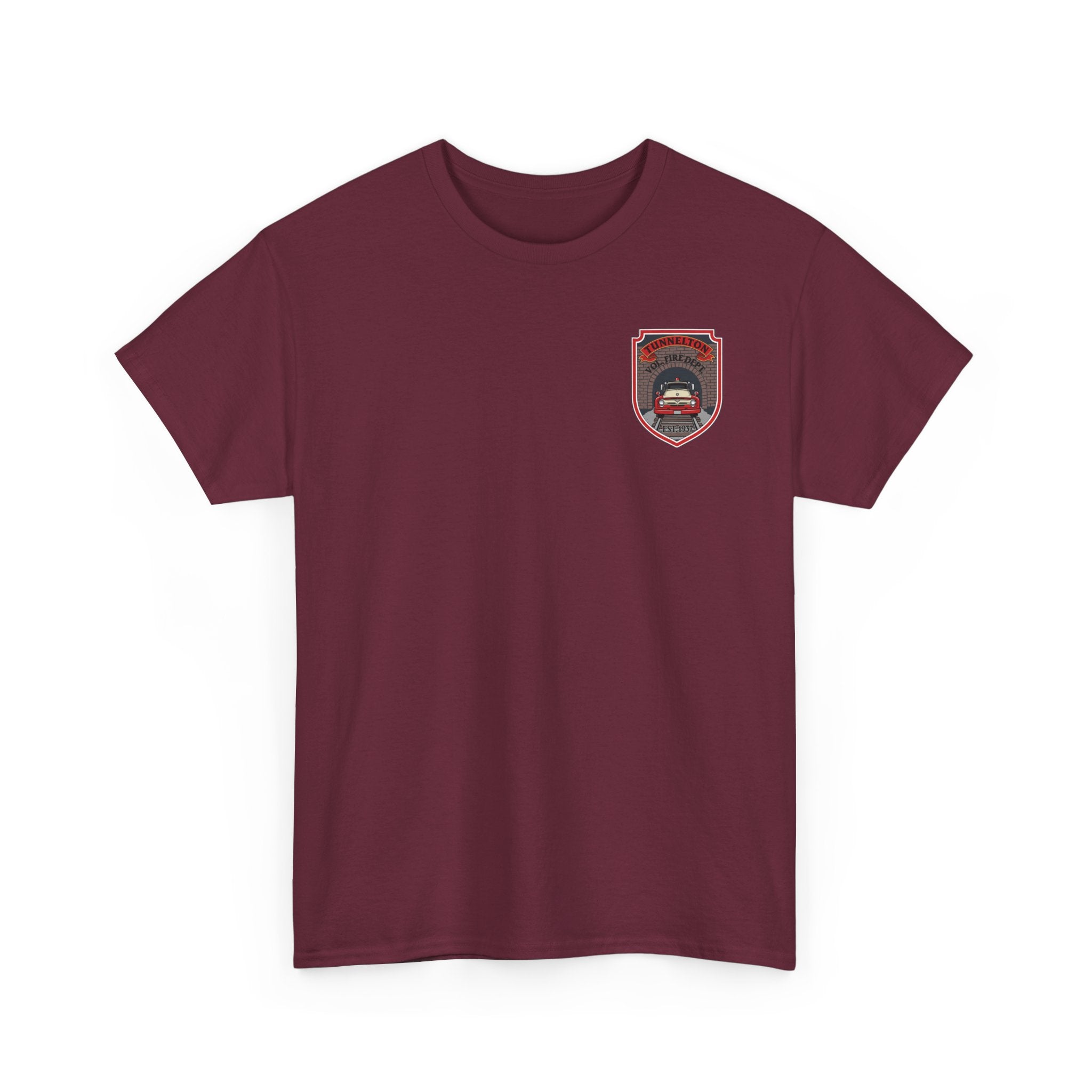 Tunnelton VFD Firetruck Tee: Volunteer Fire Department Fundraiser T-Shirt