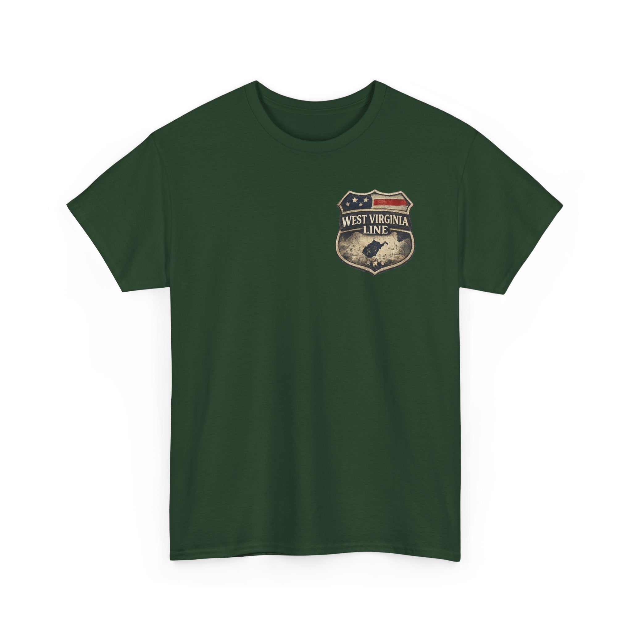 West Virginia Line Benefit Tee: Supporting First Responders (Eagle & Flag)