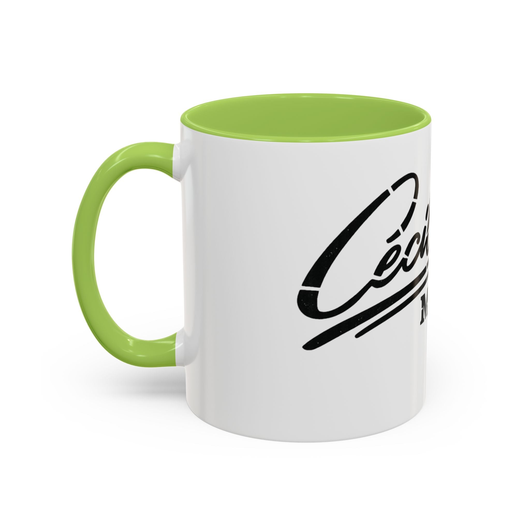 Cecil Odell Music Accent Coffee Mug: Black-Trim Musician Gift (11/15 oz)
