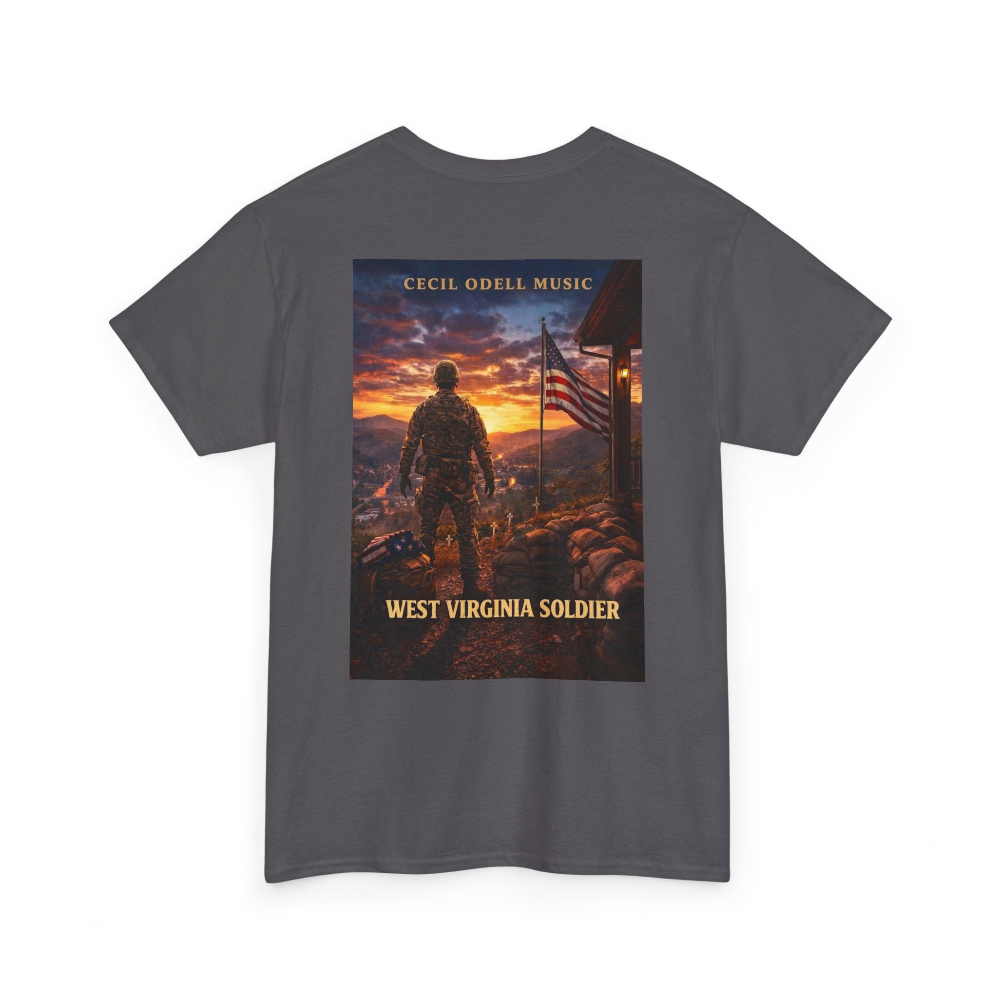West Virginia Soldier T-Shirt: Patriotic Military Tee (Cecil Odell Music)