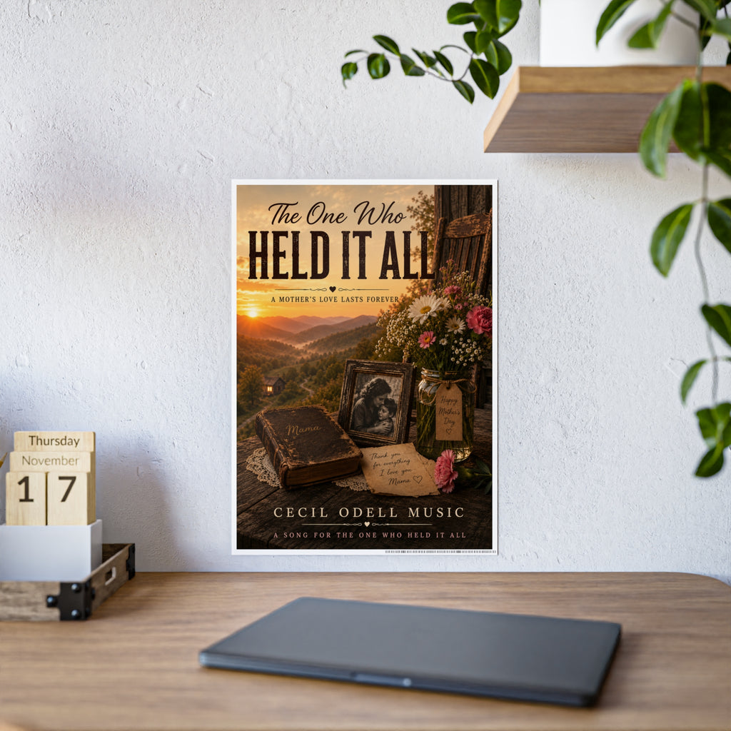 “The One Who Held It All” Gloss Mother’s Day Poster