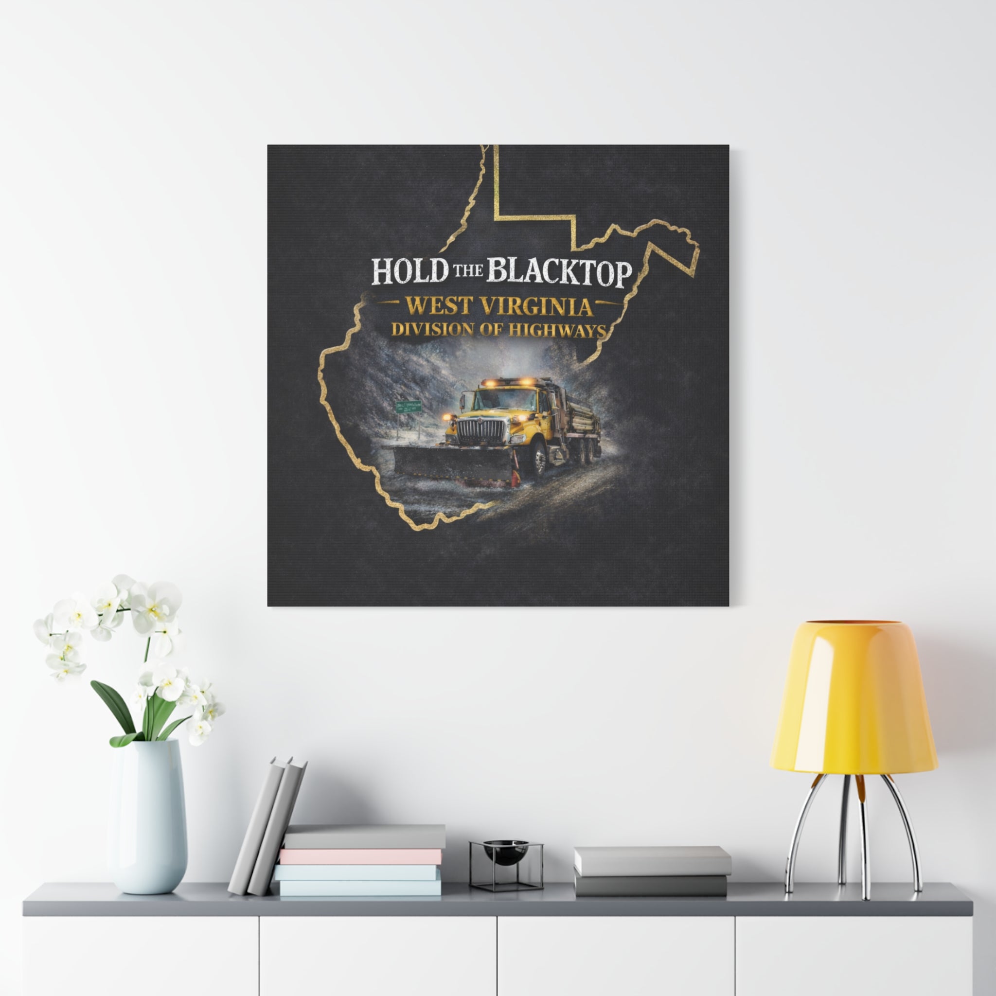 Hold the Blacktop: West Virginia Division of Highways Canvas Print