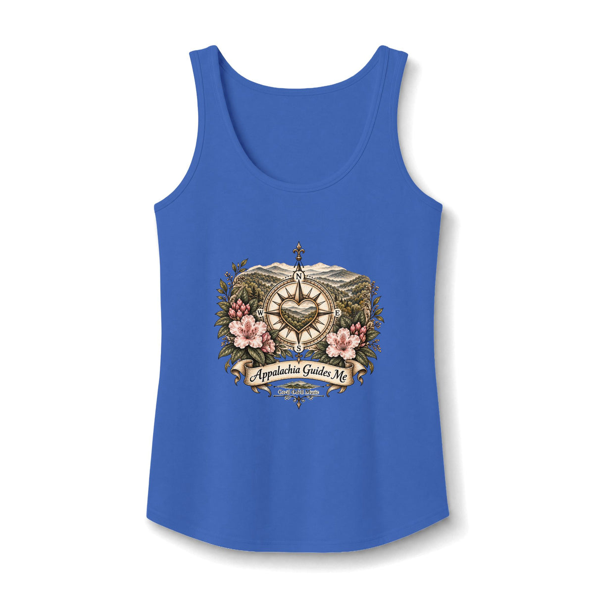 Appalachia Guide Co. Floral Heart Tank Top — Women's Cotton Graphic Tank
