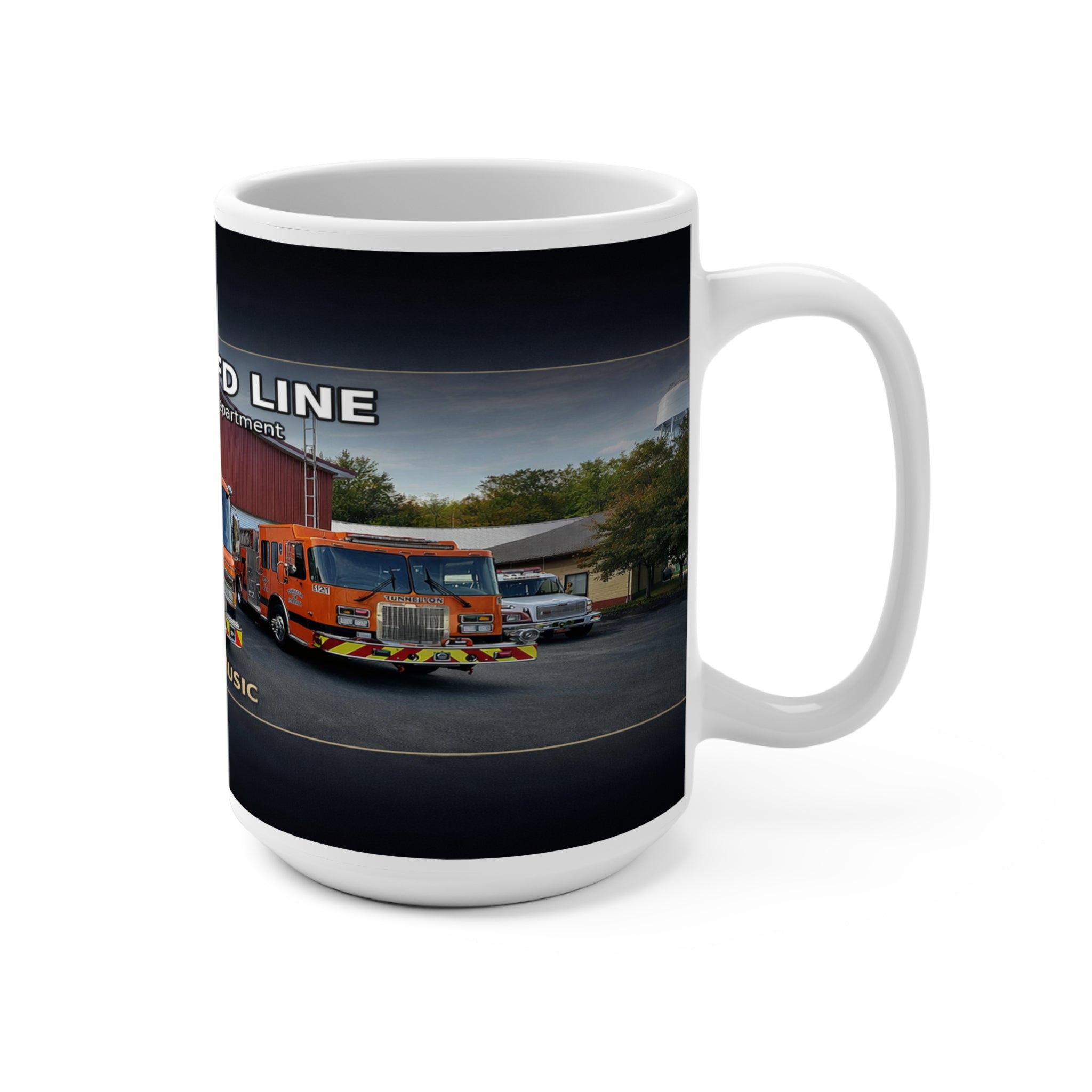 Tunnelton Fire Department 15oz Mug: Volunteer Engine Line Tribute (Cecil Odell Music)