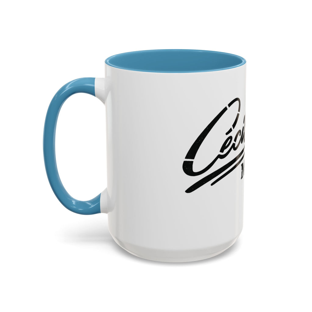 Cecil Odell Music Accent Coffee Mug: Black-Trim Musician Gift (11/15 oz)