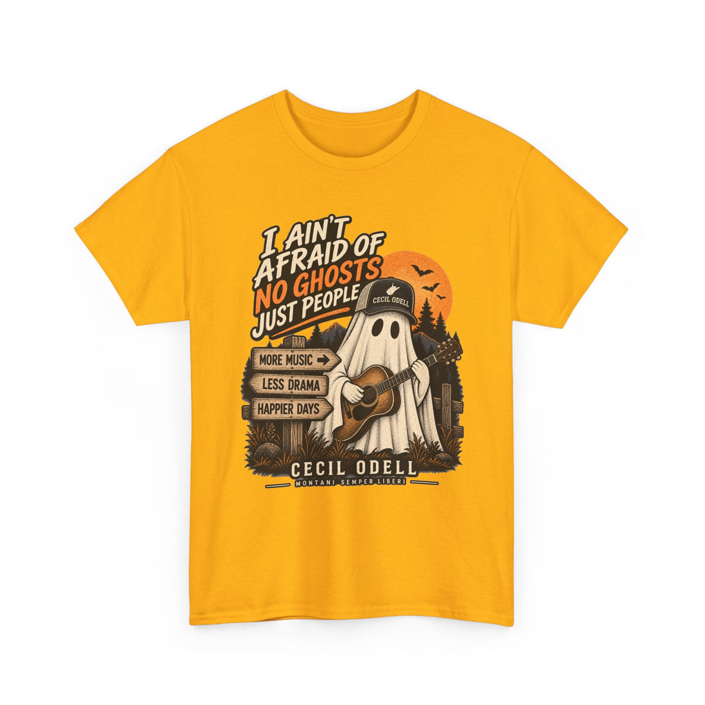 I Ain't Afraid of No Ghosts, Just People Halloween Tee | Cecil Odell