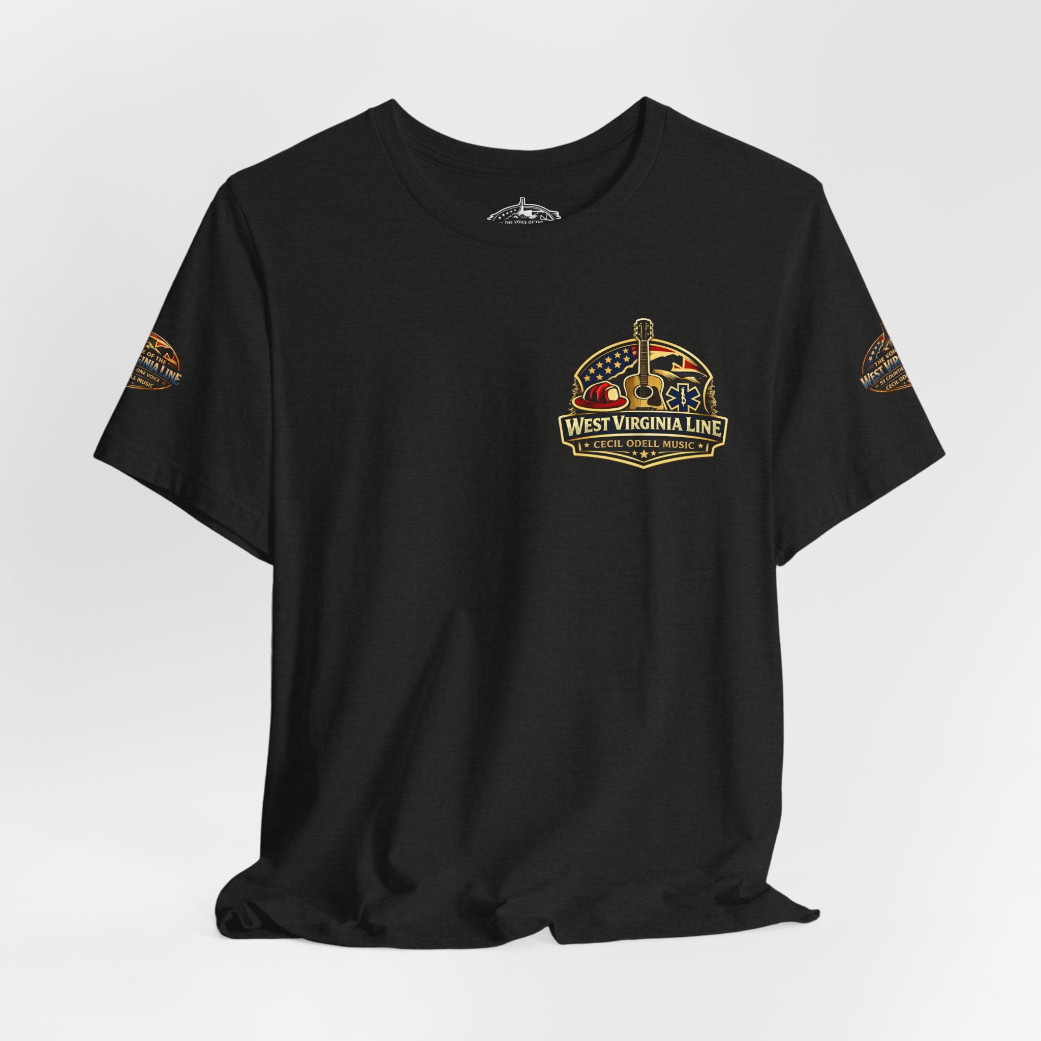 West Virginia Outlaw T-Shirt: Rustic Skull & Guns Country Graphic Tee