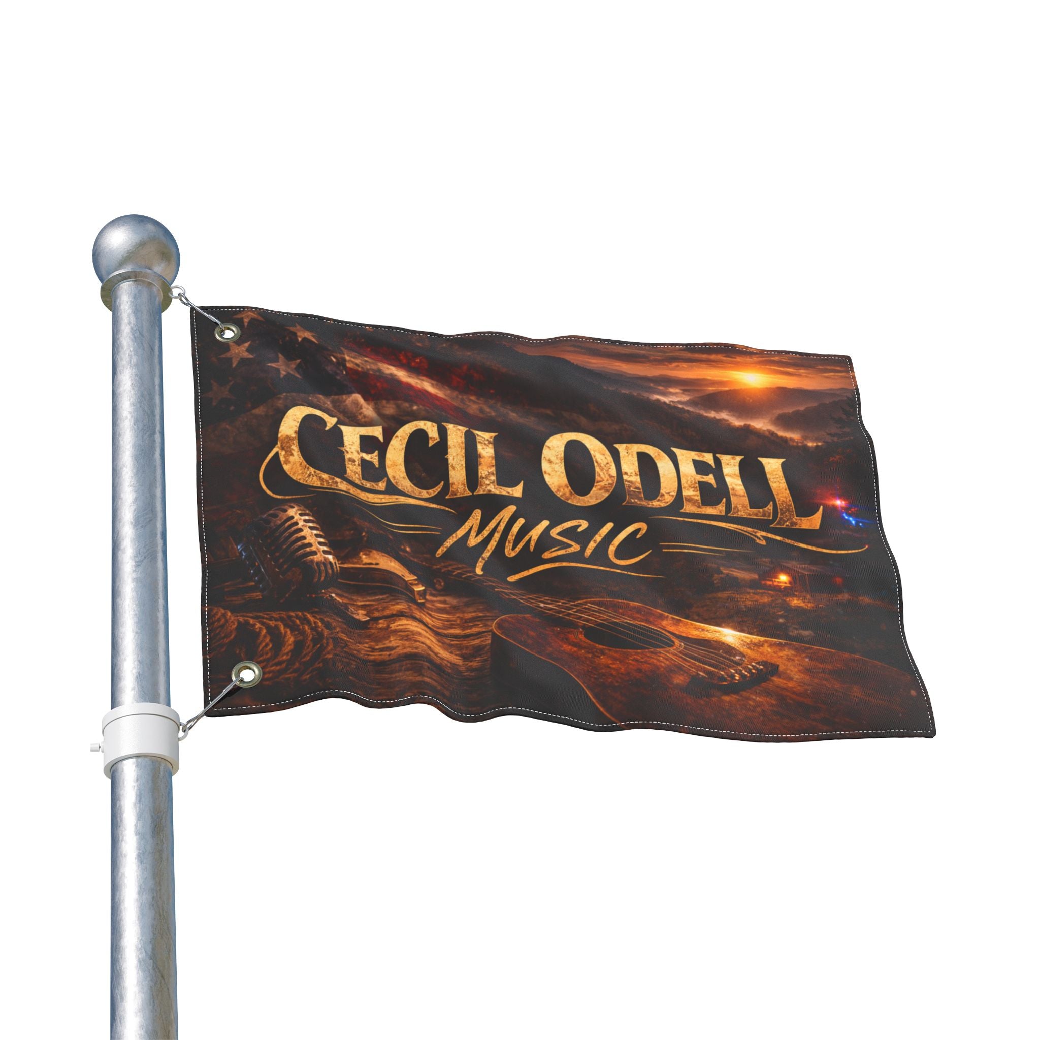 Cecil Odell Music Double-Sided Outdoor Flag