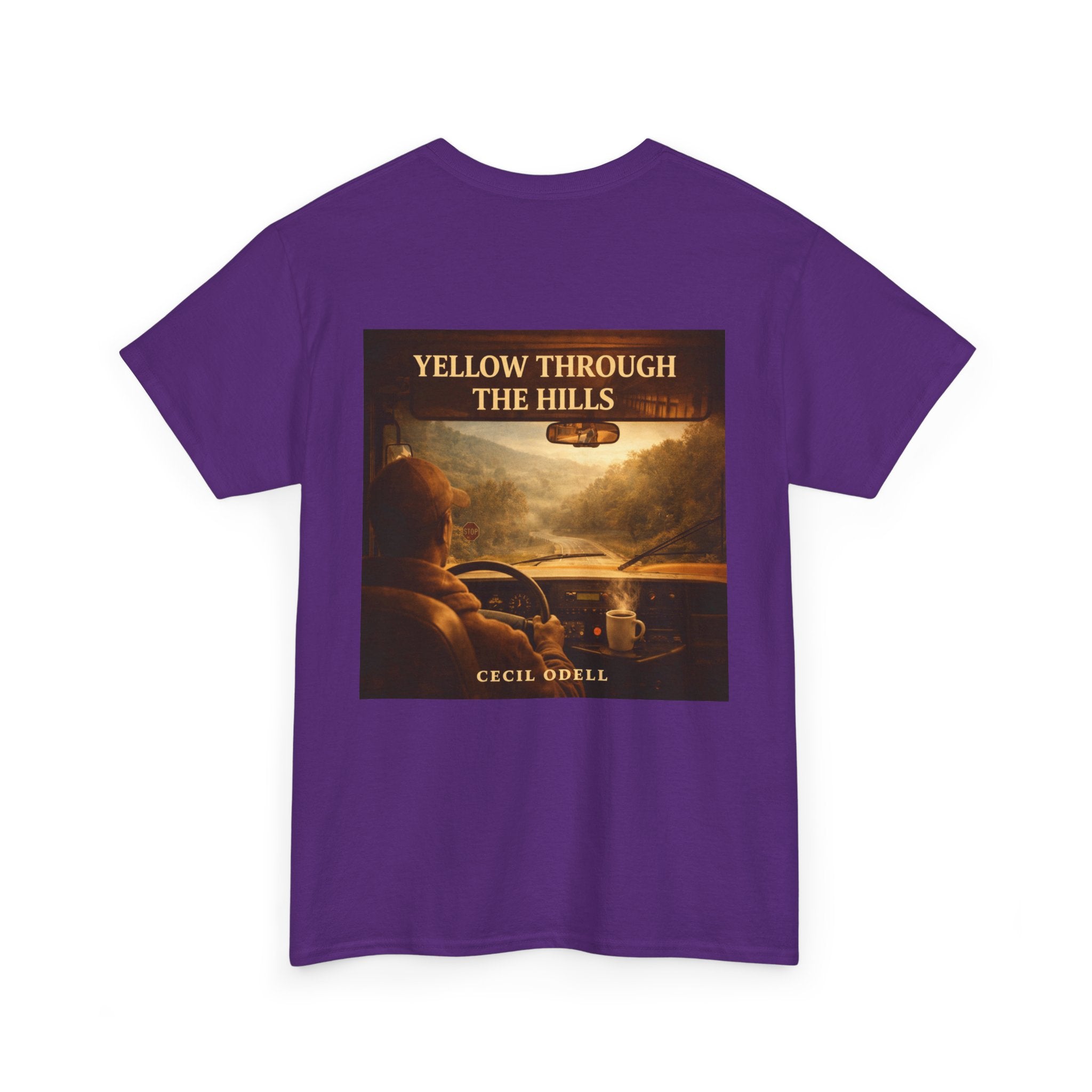 Album Art T‑Shirt: "Yellow Through The Hills" Vintage Roadtrip Tee
