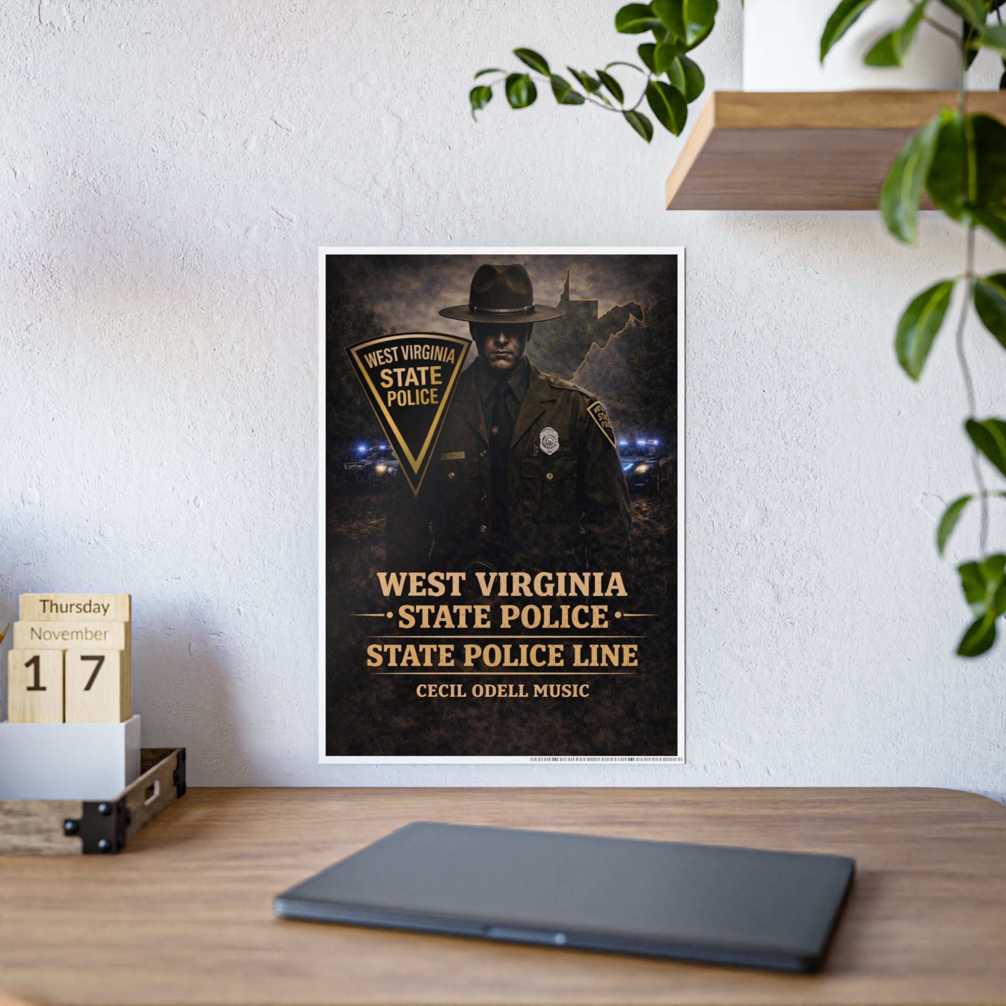 West Virginia State Police Vintage Poster (Gloss)