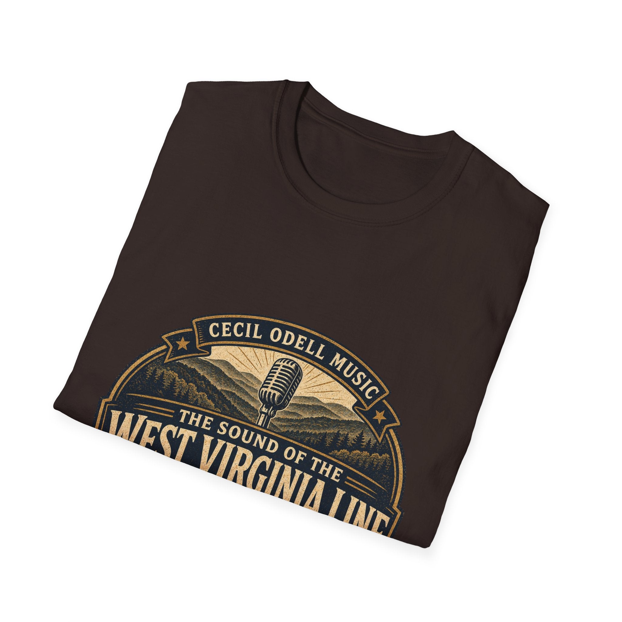 West Virginia Music T-Shirt: "Built to Sound Like Home" Vintage State Guitar Tee