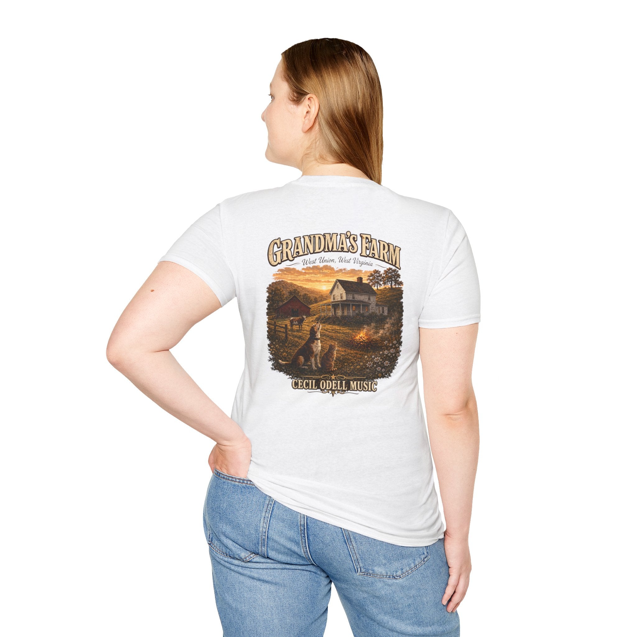 Grandma's Farm T-Shirt: West Union West Virginia Rustic Country Tee