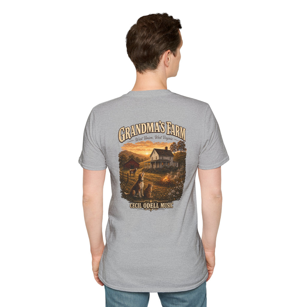 Grandma's Farm T-Shirt: West Union West Virginia Rustic Country Tee