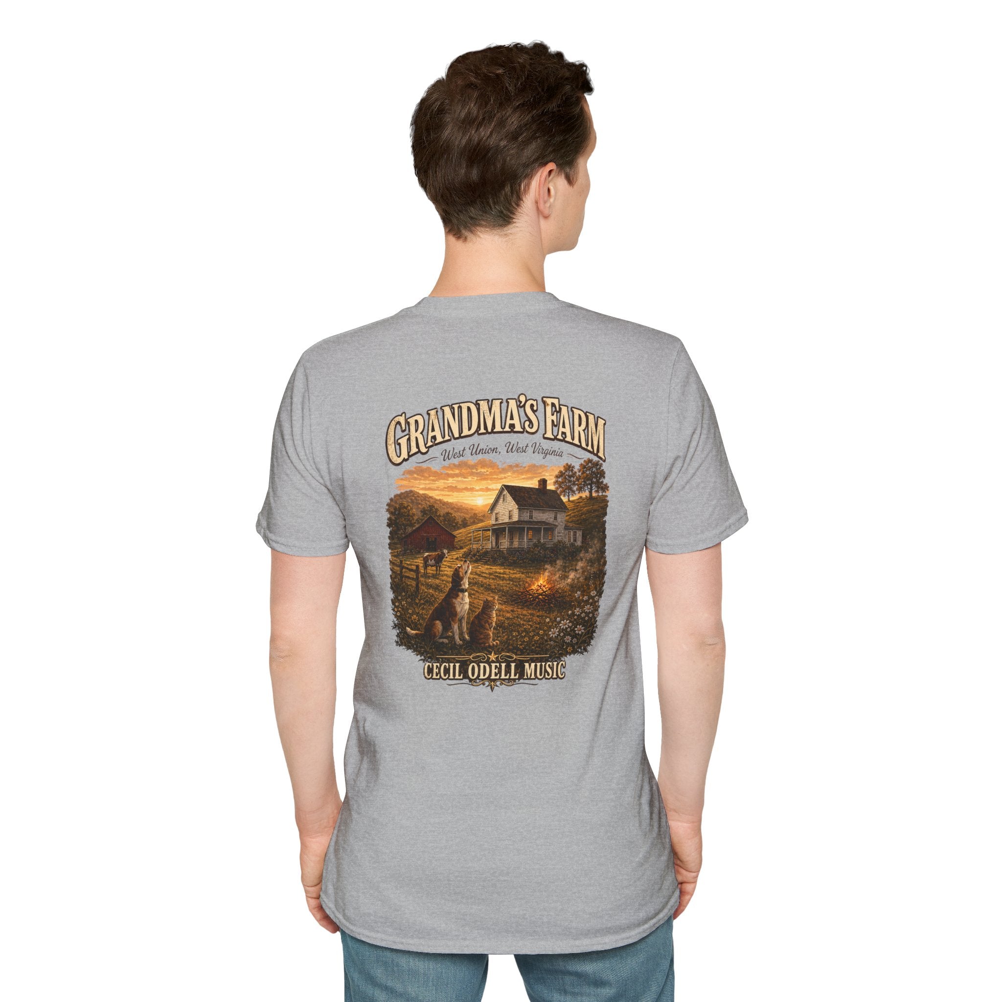 Grandma's Farm T-Shirt: West Union West Virginia Rustic Country Tee