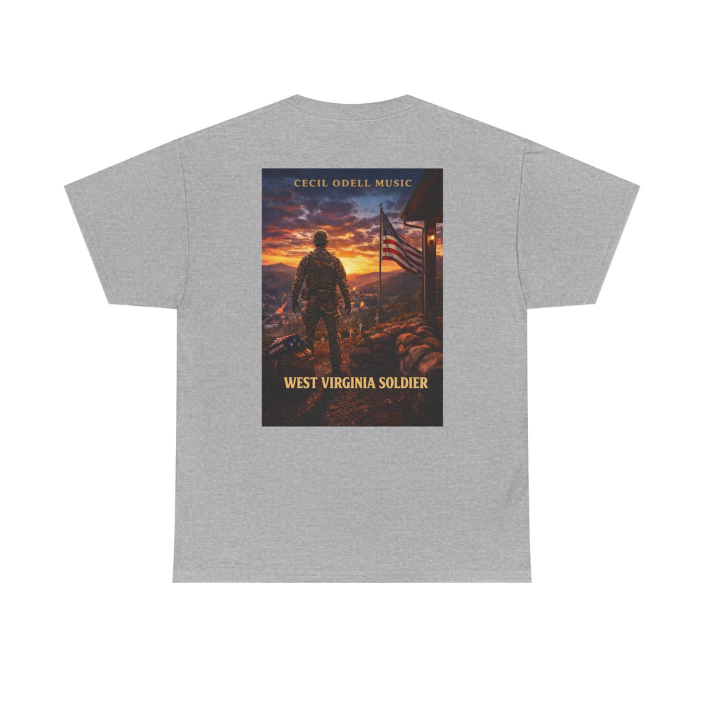 West Virginia Soldier T-Shirt: Patriotic Military Tee (Cecil Odell Music)