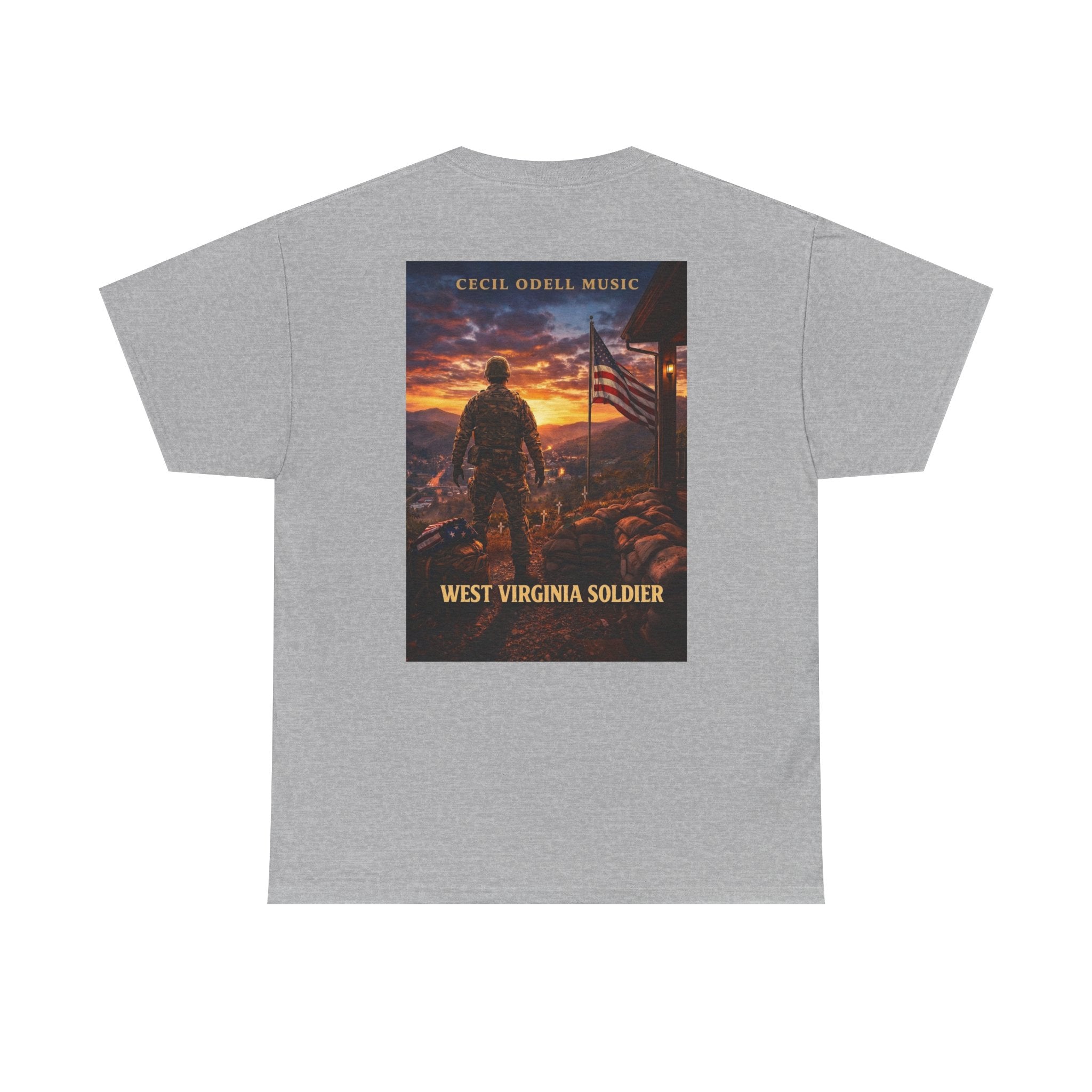 West Virginia Soldier T-Shirt: Patriotic Military Tee (Cecil Odell Music)