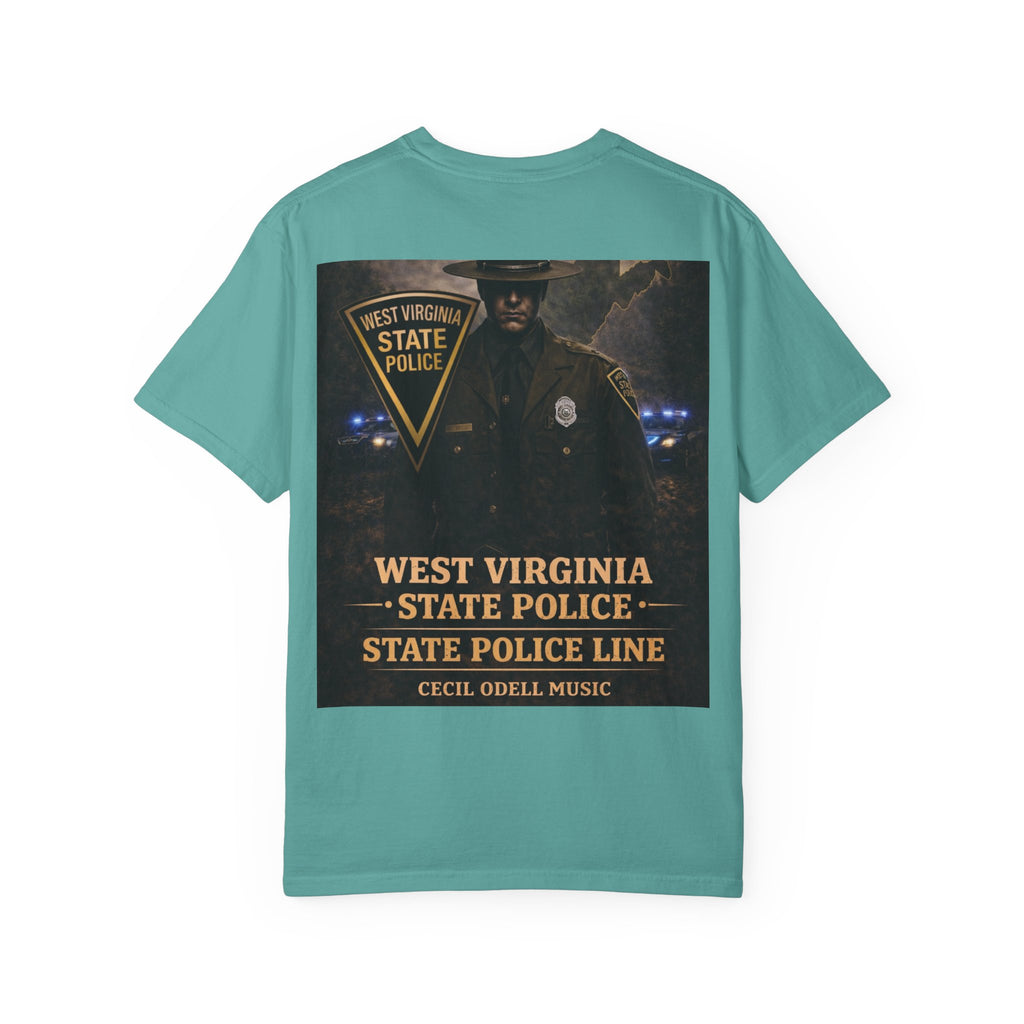 West Virginia State Police Graphic T-Shirt: 'State Police Line' Back Print