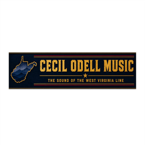 The Sound of the West Virginia Line Cecil Odell Music Bumper Sticker