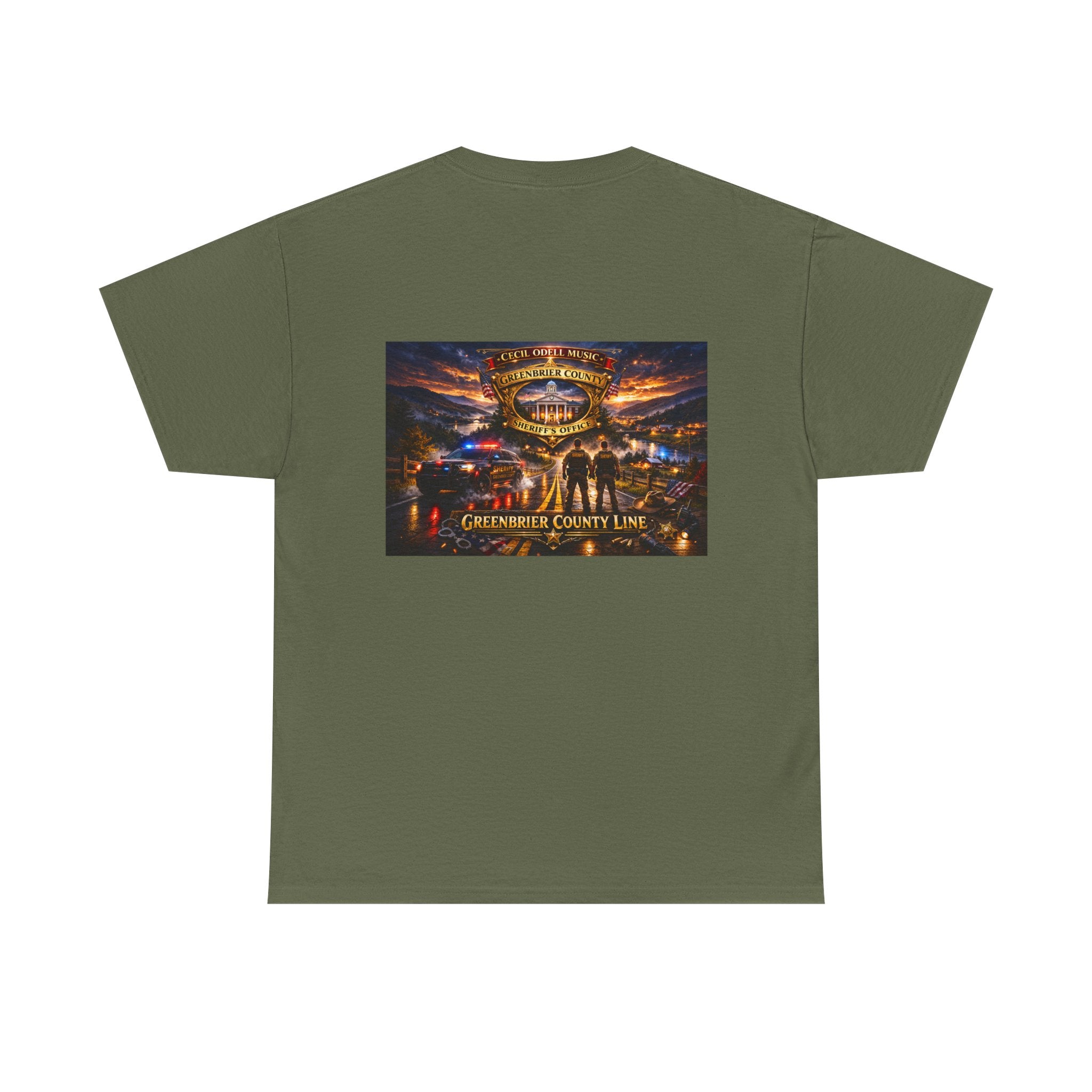 Greenbrier County Line Concert Tee: Vintage Live Music Poster Shirt