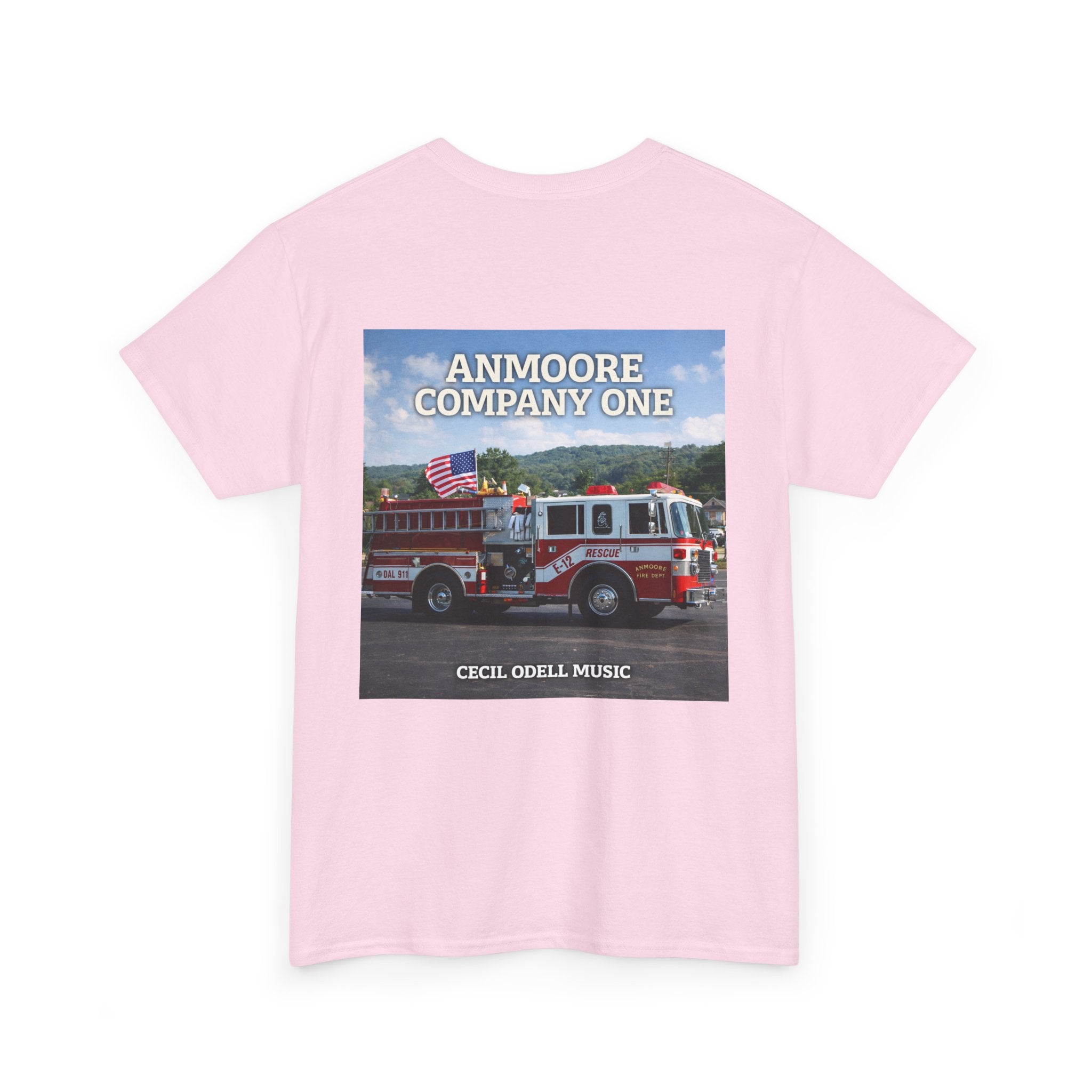 Firetruck Graphic Tee: "Anmoore Company One" Fire Department Tribute