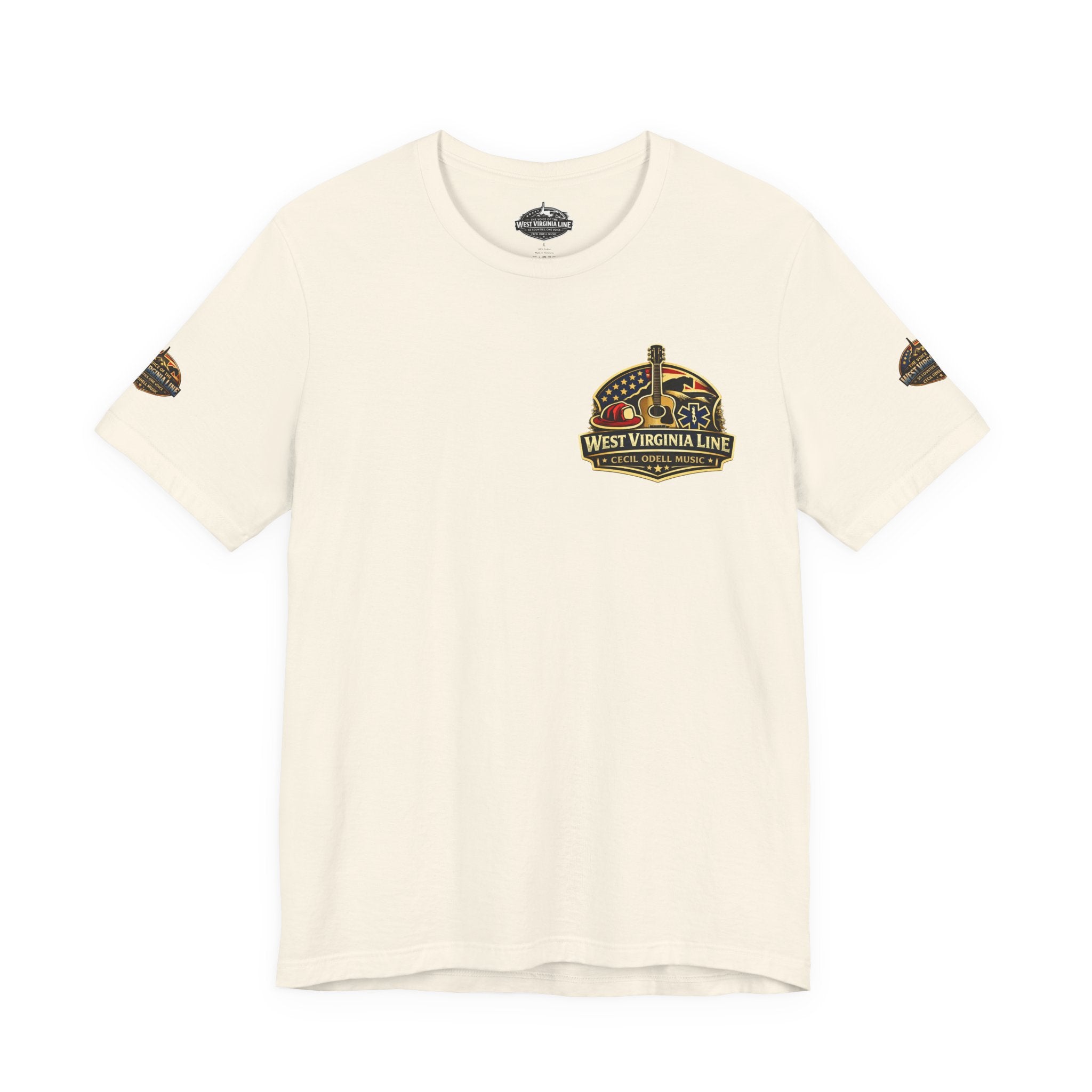 West Virginia Outlaw T-Shirt: Rustic Skull & Guns Country Graphic Tee