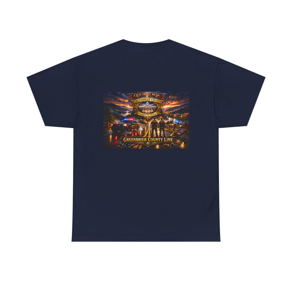 Greenbrier County Line Concert Tee: Vintage Live Music Poster Shirt