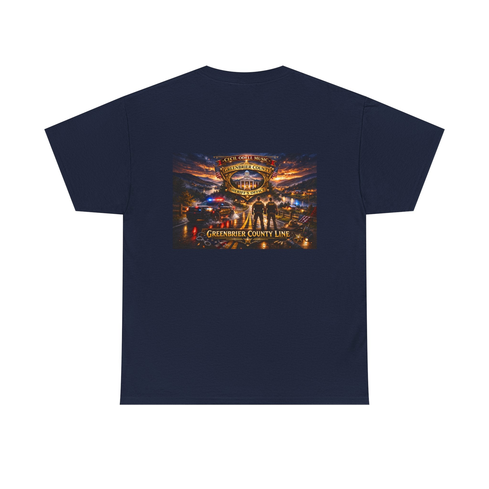 Greenbrier County Line Concert Tee: Vintage Live Music Poster Shirt