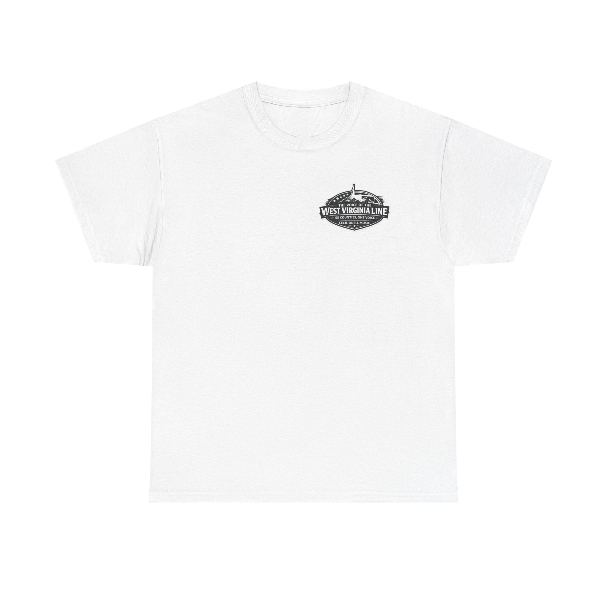 West Virginia Line Tee: 'The Voice of the West Virginia Line' Graphic T-Shirt