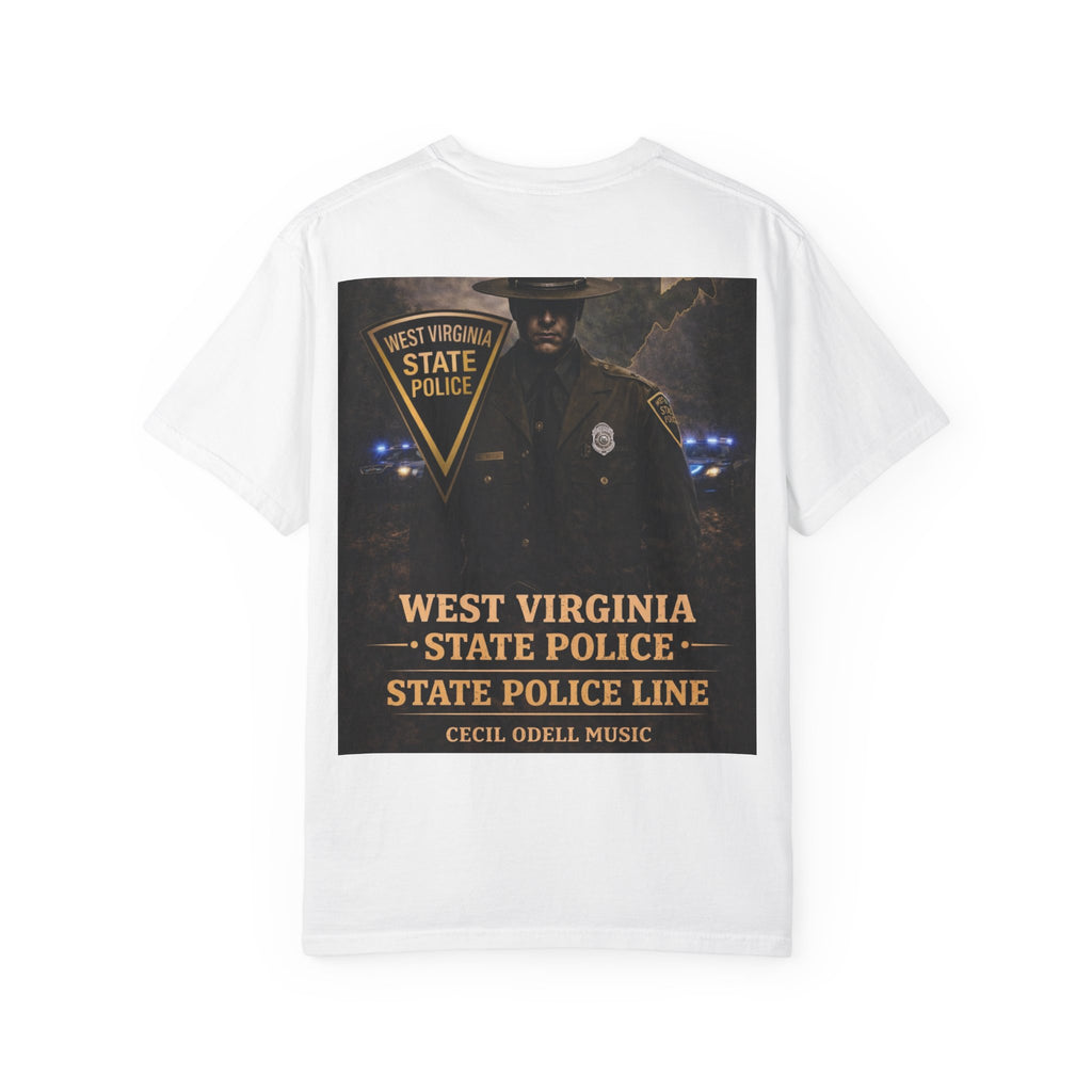 West Virginia State Police Graphic T-Shirt: 'State Police Line' Back Print
