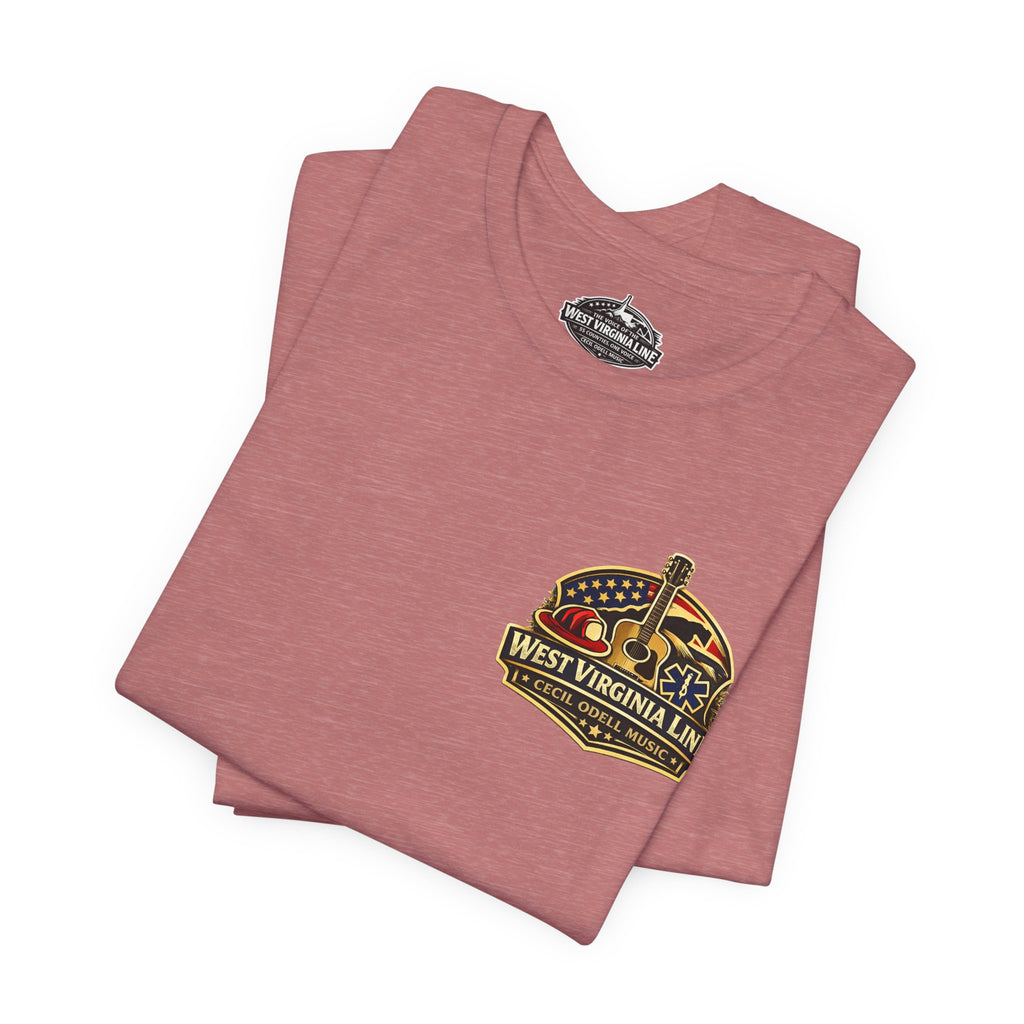 West Virginia Outlaw T-Shirt: Rustic Skull & Guns Country Graphic Tee