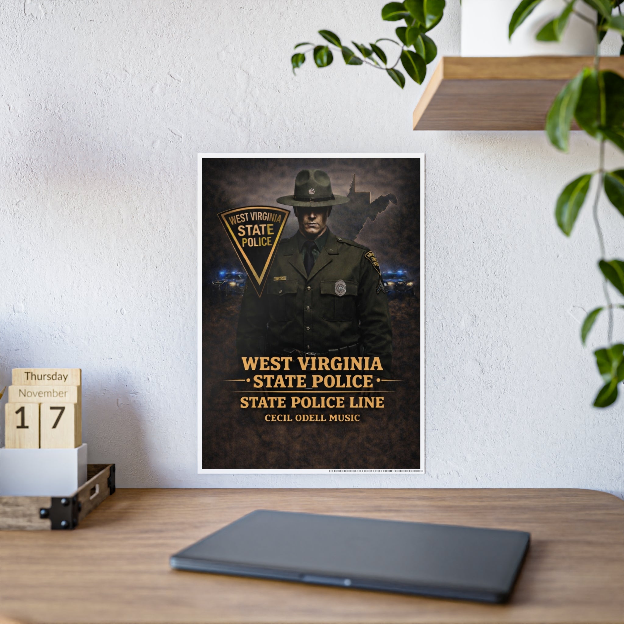 West Virginia State Police Poster: State Police Line Tribute Gloss Poster
