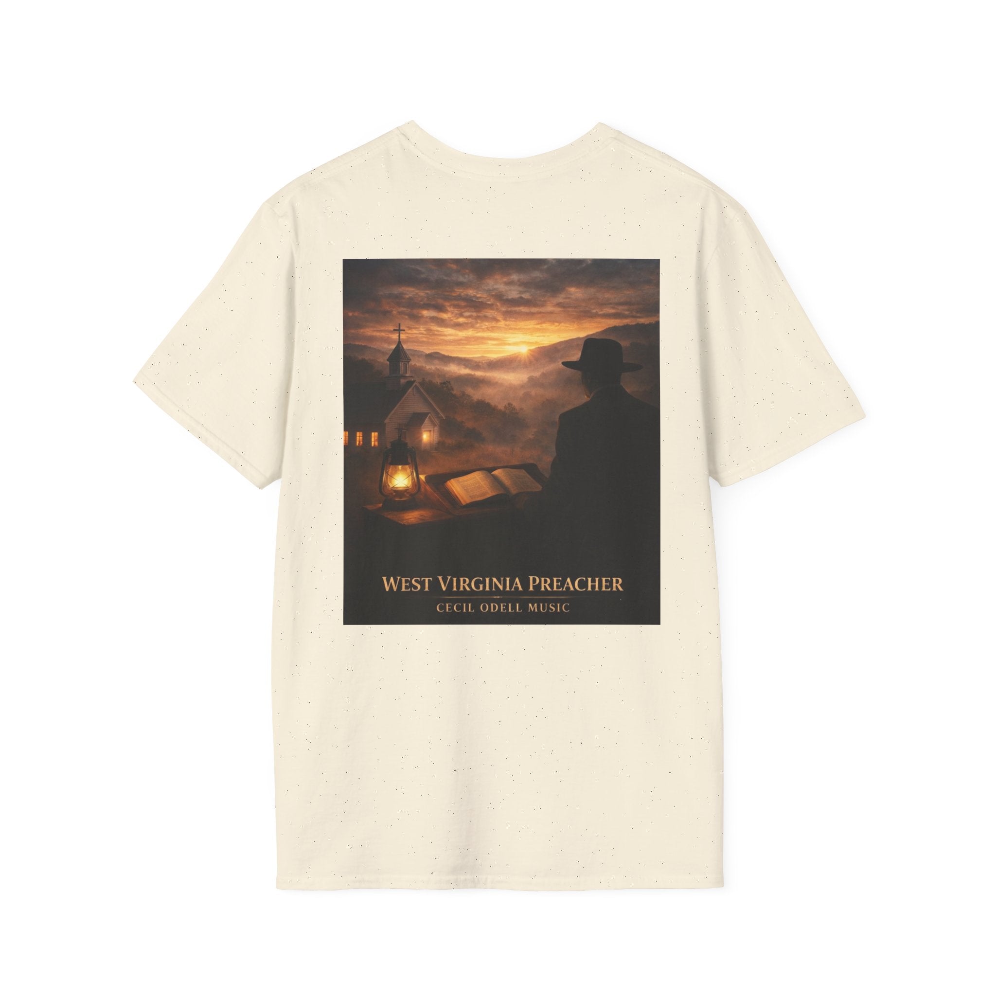 West Virginia Preacher T-Shirt: Vintage Religious Scene Tee