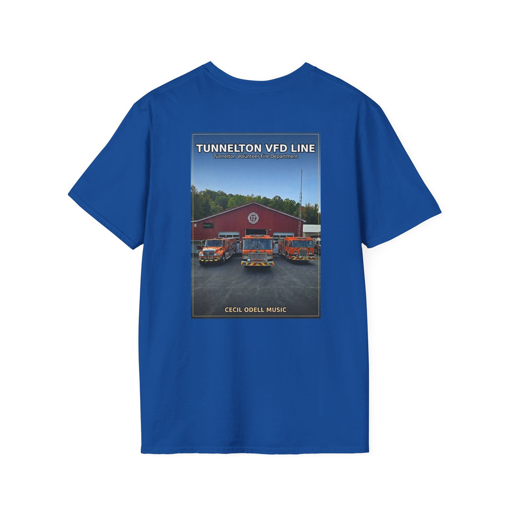 Fire Department T-Shirt: Tunnelton VFD Line Photo Tee