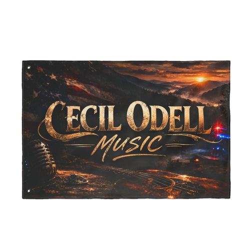 Cecil Odell Music Double-Sided Outdoor Banner Flag