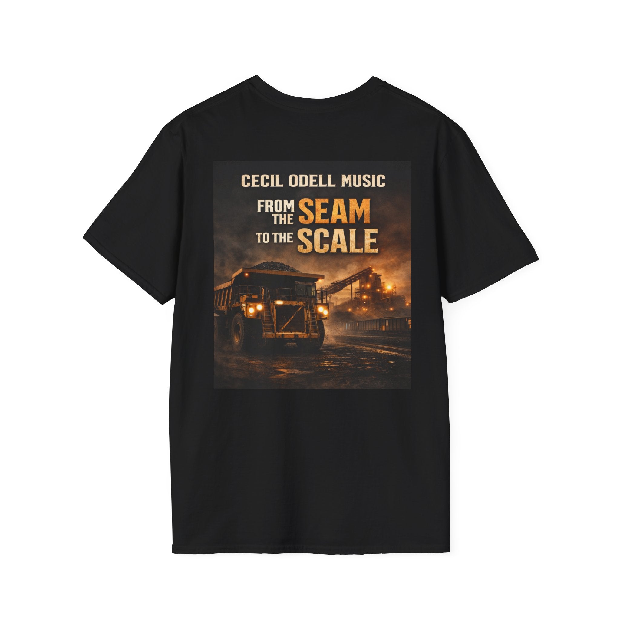 Album T-Shirt: "From the Seam to the Scale" Cecil Odell Music Tee