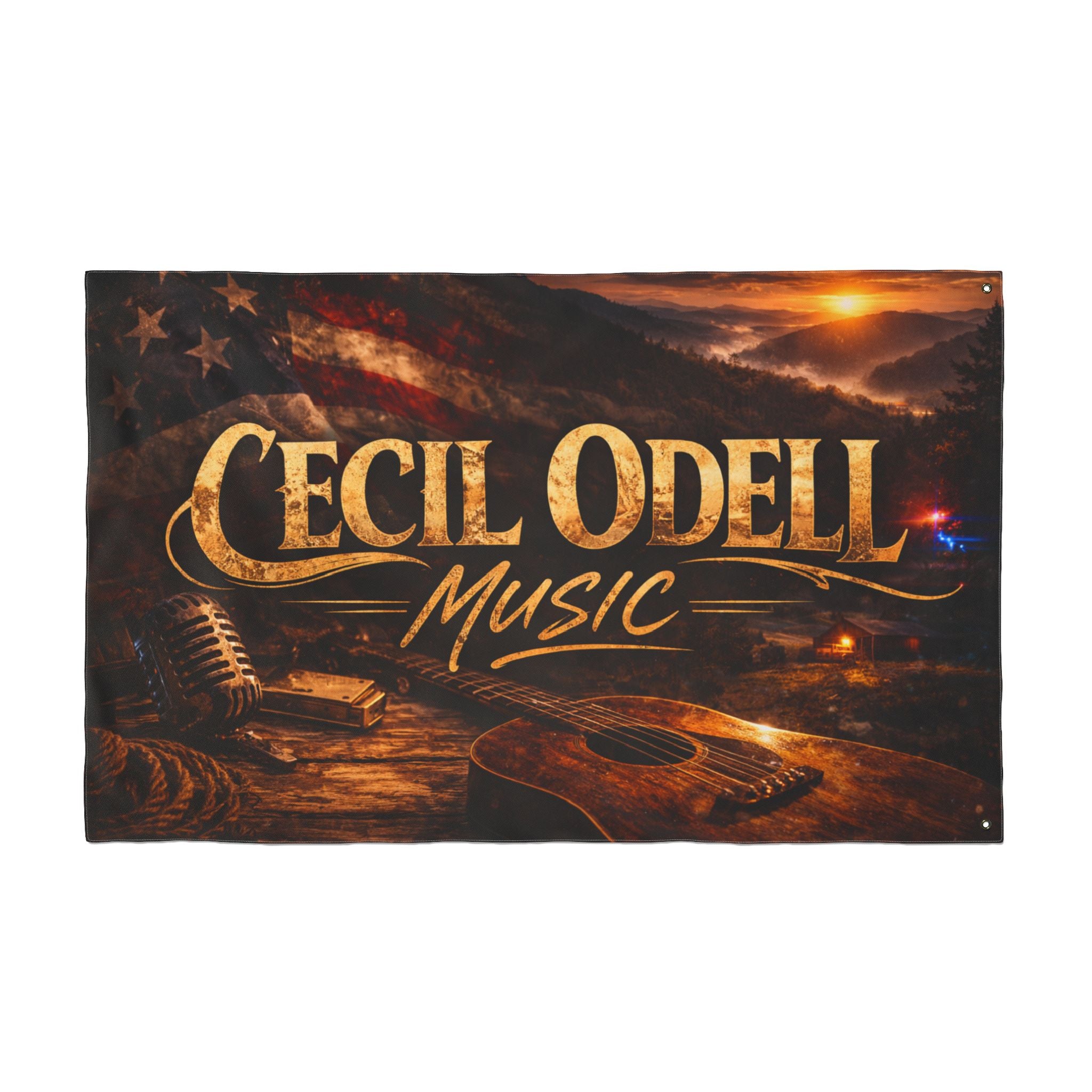 Cecil Odell Music Double-Sided Outdoor Flag