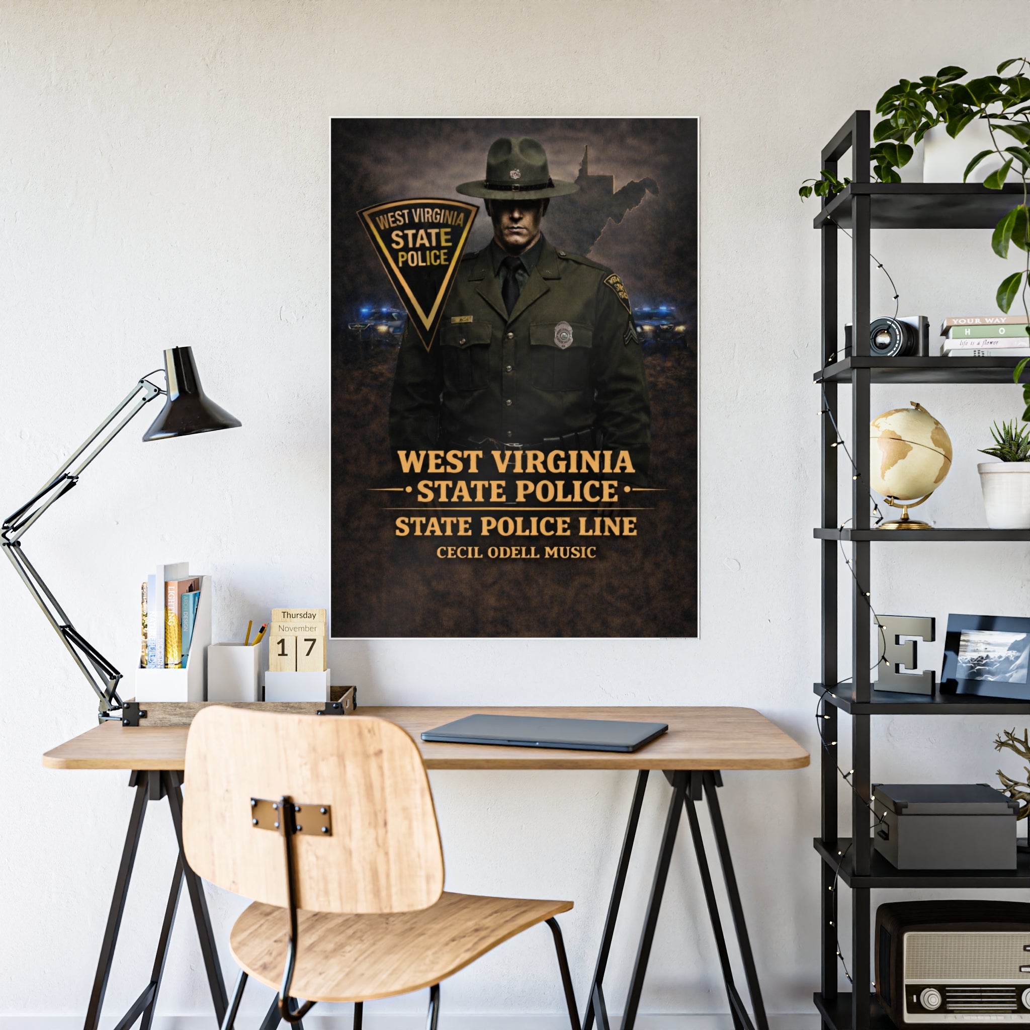 West Virginia State Police Poster: State Police Line Tribute Gloss Poster