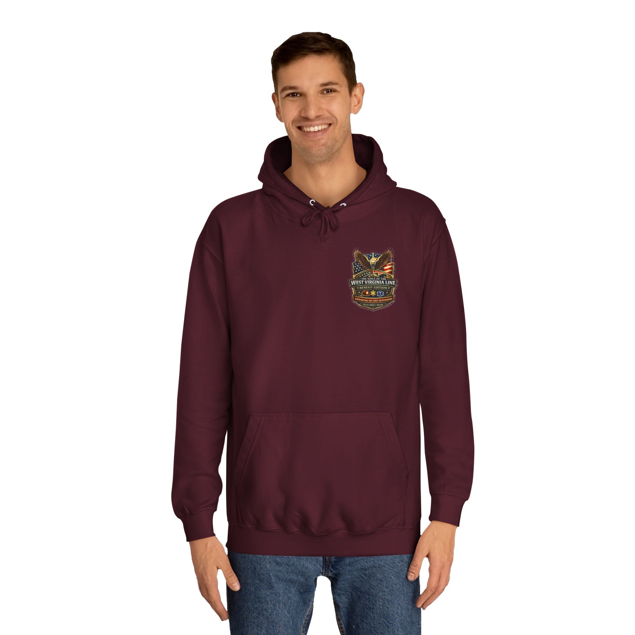 West Virginia Line Badge Hoodie: State & First Responder Tribute